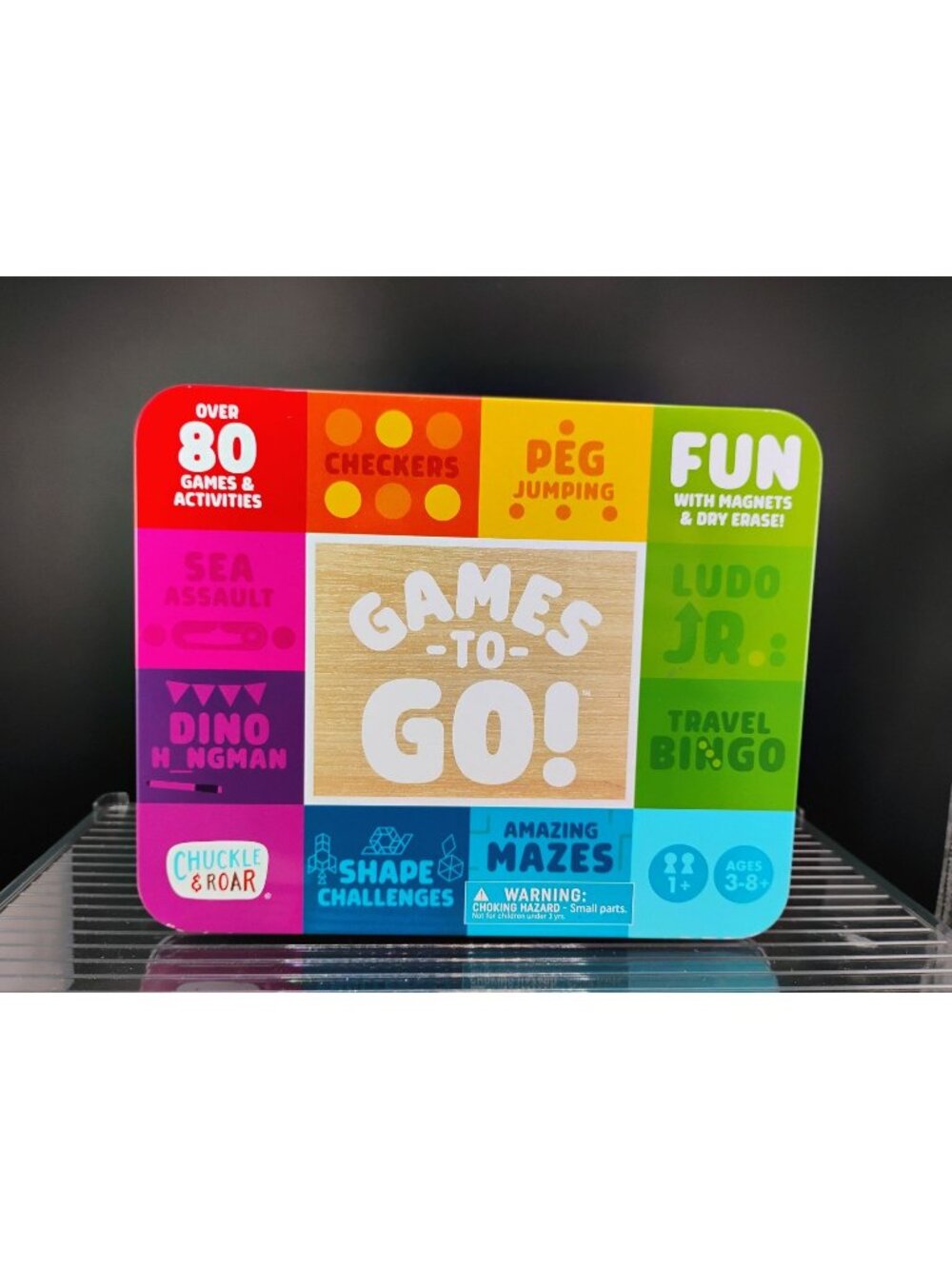 Games-To-Go Travel Activity Tin Over 80 Games Fun & Educational
